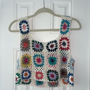 Altar’d State Crochet Cropped Tank